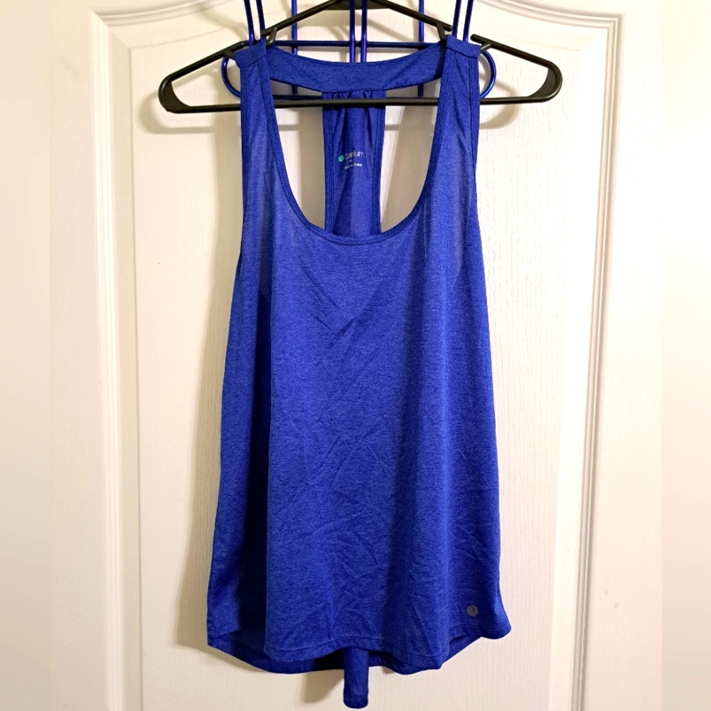 Caelum Cobalt Blue Racerback dri fit Tank Top Size Medium